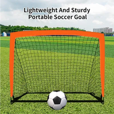 Portable Folding Mobile Training Soccer Goal