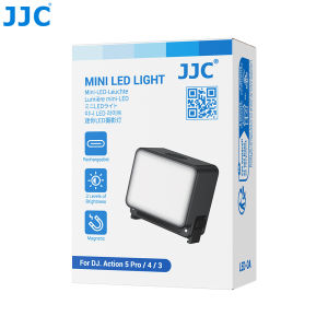 JJC Quick-Release Magnetic Fill Light for DJI Osmo360 Action 5 Pro 4 3 Action Camera Accessories IPX5 Waterproof LED Video Light