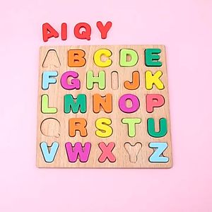 Bảng Chữ Cái chữ số cho Bé bảng chữ cái gỗ nổi chữ và số cho bé làm quen với chữ cái và số chất liệu an toàn cho bé