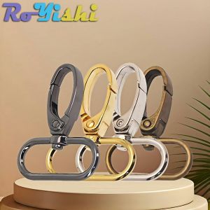 5 Pcs/Pack Swivel Lobster Clasp for Strap Bag Metal Buckles Webbing Belt Snap Hooks Keyring Carabiner DIY Accessories