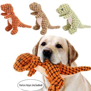 Pet Plush Dinosaur Toys Interactive Dog Chew Toys Plush Stuffing Pet Noise Toy Pet Supplies