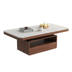YINANWANG | Mid-century Style Luxury Solid Wood Coffee Table
