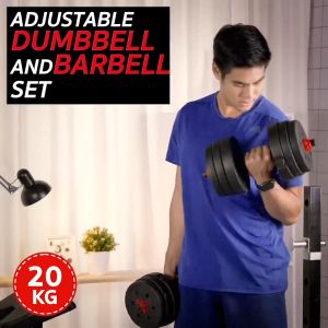 Dumbbell set peralatan fitness baru dilepas 10-40kg tidak berbau perlindungan lingkungan dumbbell splicing barbell set