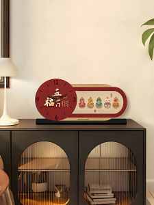 Đồng Hồ Trang Trí Bàn Phong Cách Trung Hoa Cổ Điển 2025 Mới Đồng Hồ Trang Trí Phòng Khách Lối Vào Nghệ Thuật Sang Trọng Yên Tĩnh