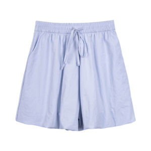 MiiOW | กางเกงขาสั้นทรงดอกไม้สำหรับผู้หญิง MiiOW ฤดูร้อนปี 2025 กางเกงขายาวทรงหลวมสบาย ๆ ทรงบาง ทรงลำลอง เหมาะกับผู้ที่มีขนาดเล็ก