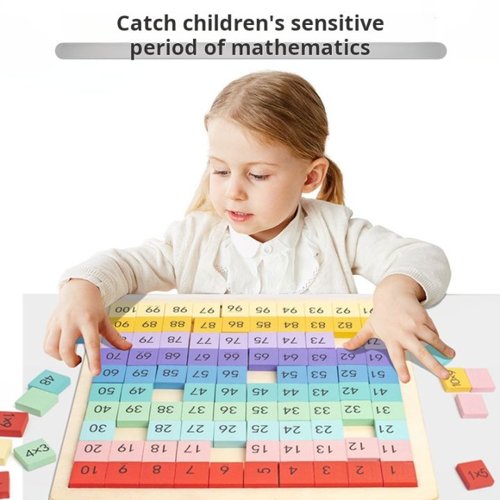 99 Multiplication Table Montessori Educational Hundred Board Math 1 To ...