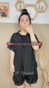 Ninabobo BR112 Tanktop Bunga Brukat Rose Vintage Tangtop Crop Top Atasan Wanita Tali Spaghetti