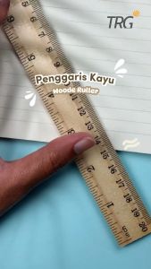TRG Wooden Ruler 15 20 30 cm RLW-15 RLW-20 RLW-30 - Penggaris Mistar Kayu 15cm 20cm 30cm TRG