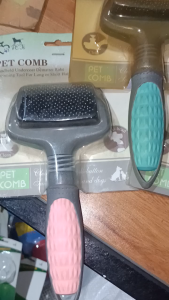 1-6pcs I Love Pet Rubber Handle Brush Pet Dog cat Grooming Tool