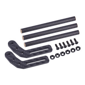 Optimum Approach Angle Carbon Fiber Front Bumper for 1/10 RC Crawler Axial SCX10 TRX4 LCG Dodge Power Wagon Cab Cliffhanger Body