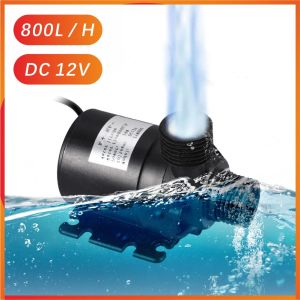 12V Solar Powered Water Pump Set 800L/H Ultra-quiet Submersible Pump for Fish Pond Garden Fountain and Decoration