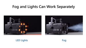 500W LED RGB Fog Machine DJ Disco Smoke Machine For Party Wedding Birthday Stage Effect Fogger Remote Control