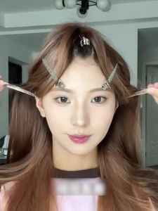 Bangs duckbill positioning clip stainless steel seamless hair clip styling hair root fluffy clip 发夹