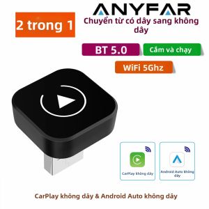 Bộ Chuyển Đổi Không Dây Android Auto Carplay Thiết Bị USB Thông Minh Chuyển Đổi Kết Nối Có Dây Sang Không Dây Tự Động Kết Nối Cho Xe Có CarPlay Có Dây Nguyên Bản.
