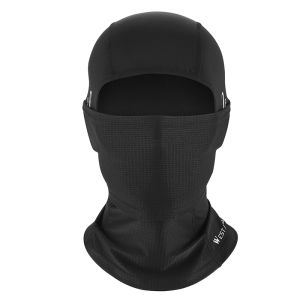 West Biking | WEST BIKING Ice Silk Cycling Mask High Elastic Cycling Headgear Sunscreen Anti-UV Sunscreen Full Face Cover With Glasses Holes