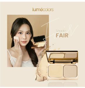 Lumecolors Compact Powder Two Way Cake Pore Blurring Effect with Oil Control  Kualitas Terbaik