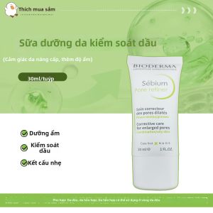 BIODERMA | Kem Lót Trang Điểm Nhẹ Giảm Nhờn Se Khít Lỗ Chân Lông Cho Da Dầu Mùa Hè