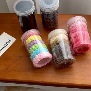 BabyShop-C1204 Ikat Rambut Donat 6 Pcs Puffy Kunciran Wanita Remaja Anak / Karet Rambut Aksesoris