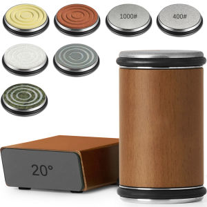 Rolling Knife Sharpener Magnetic Knife Holder Sharpening Stone 15/20 Adjustable Angle Kitchen Roller Kitchen Whetstone Accessory