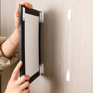 12Pcs no drilling hanging picture strip double-sided adhesive wall installation tape suitable for small picture frames