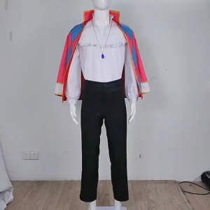 Anime Film Howls Moving CastleKostum CosplayCelana Mantel Penyihir Pakaian Lengkap Wik Halloween Pria