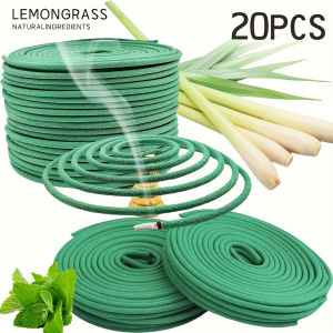 Lemongrass Lavender Essential Oil Coils Aromatherapy For Meditation Yoga Outdoor Poolside Patio Porch Deck Camping Long Burning