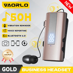 K92 Lavalier Business Wireless Headset Bluetooth 6.0 Calling/Music 30-50Hours Vibration Reminder Mic Noice Cancelling Earphone