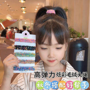 ยางยืดผมสีสันสดใสสำหรับฤดูใบไม้ร่วงและฤดูหนาว ยางยืดผมรูปหัวใจสุดน่ารัก ยางยืดผมที่มีความยืดหยุ่นสูงสำหรับผมหางม้าและผมบีบบ๊วย