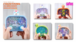 เครื่องเกมแหวนน้ำซานริโอ Kuromiya Melody ของเล่นเสริมพัฒนาการสำหรับเด็ก