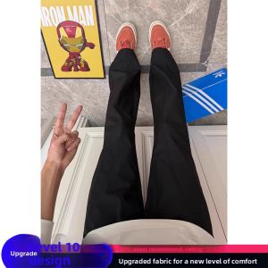 Quick Dry Soft Shell Cargo Pants Mens Autumn Windproof Waterproof Outdoor Climbing Long Trousers Casual Loose Straight Leg