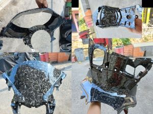 paketan body kasar bagian tengah pcx 160 karbon forget