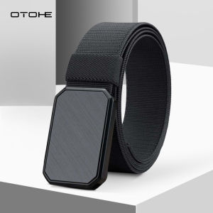 OTOHE Men’s Belt Magnetic Buckle Belt Nylon Leisure Belt Stylish Belt Fashion Waistband Youth Sports Pant Belt Stylish Simple Nice Waistband Durable Belt