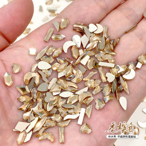 Chuỗi Hạt Pha Lê Hình Giọt Nước Mini Champagne Color Melamine Flat Bottom Diamond K9 Glass Nail Art Decorations Trang Trí Móng Tay