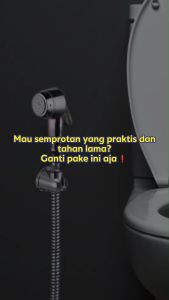 Jet Shower Washer Semprotan Toilet Kloset Closet Tidy PU010 Stainless 1.2m - Jet Shower