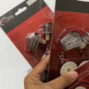 Sen Tempel Oval Akai D90 & Lampu Sein Tempel Oval Universal: Aksesoris Motor GSX Ninja R25, Suku Cadang Motor R15 Cbr150r, dan Motor Lainnya