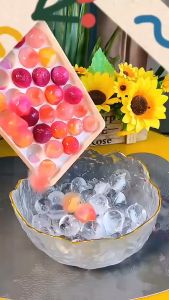 MEET ถาดทำน้ำแข็ง 33 ช่อง แม่พิมพ์ทำน้ำแข็ง ที่ทำน้ำแข็ง อุปกรณ์ทำน้ำแข็ง พลาสติกเกรดอาหาร สำหรับทำน้ำแข็งกลมๆ ได้สวยงาม ที่ น้ํา ทํา น้ําแข็ง