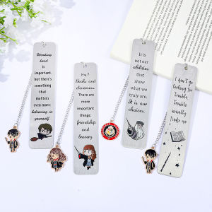 Harry Potter Stainless Steel Bookmark Cute Anime Hermione Dumbledore Magic Academy Magic Fiction Lover Hogwarts Gift
