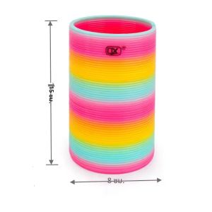 ของเล่นวงกลมสายรุ้งขยายได้ สนุกสนาน ของเล่นเสริมพัฒนาการเด็กเล็ก ของเล่นพลาสติกแบบพับได้ ของเล่นสร้างสรรค์สำหรับเด็ก ฝึกการแยกส่วน