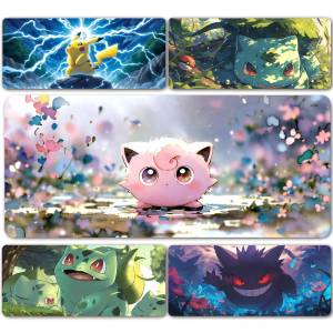 Bandai | Pokemon Giratina Gaming Mouse Pad Large Desk Mat 2MM Stitched Edge Non Slip Rubber Base Keyboard Pad Office Laptop Table Decor