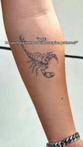 Scorpion temporary tattoo sticker waterproof magic tattoo lasts to 15 days fake tattoo semi permanent tattoo