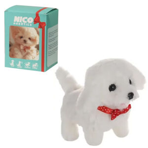 HOT Cute Plush Robot Puppy Interactive Walking Simulated Puppy Barking Tail Wagging Puppy Plush Toy Chilren(Without Battery)