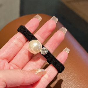 Korean Style Shell Pearls Korean Style Hair Band Womens High Ponytail Bun Headband Accessible Luxury Sense Durable Rubber Band Hair Accessories