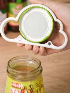 Cloud Silicone Kitchen Anti-Slip Can Opener Bottle Cap Winder Canning Tool Bamboo Wood Material Other Brand Openers