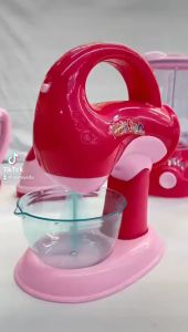 Mini Kitchen Cake Funny Mixer Battery Operated Colorful Light Pretend Play Masak Toys for Girls 18cm MYTOYS