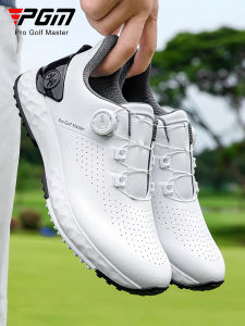Pgm Breathable Golf Shoes Mens Summer Lightweight Anti-Side Slip Shoe Laces Shock Absorption Middle Sole Golfing Footwear