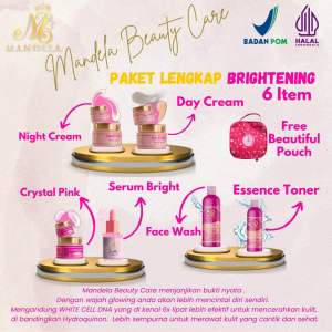 SKINCARE MBC ORIGINAL Mandela Beauty Care (With DNA) AMAN BUMIL BUSUI 6x lipat mencerhakan wajah