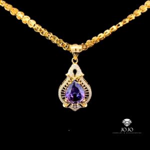 M1627 Mặt và Dây chuyền nữ thiết kế tinh xảo đá màu phong thủy JOJO