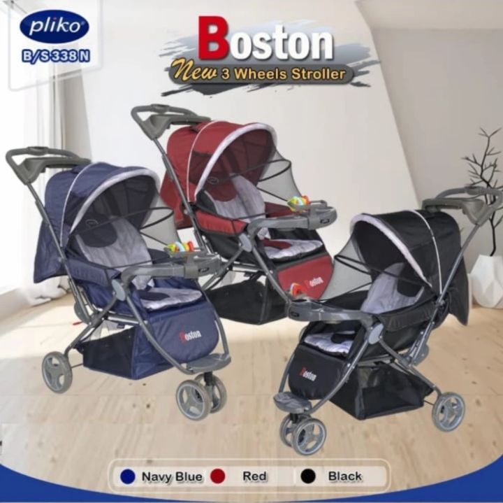 PLIKO BOSTON STROLER RODA STROLLER MURAH KERETA DORONGAN BAYI