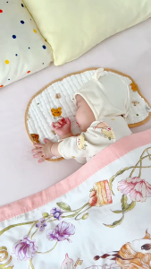 Gối Lót Đầu 10 Lớp cho bé sơ sinh Cotton nguyên chất thấm hút mồ hôi an toàn cho bé