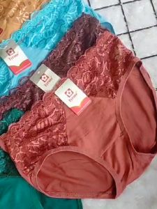 TERBARU!!! 3 PCS CELANA DALAM WANITA MOTIF RENDA MERK TYRINE/ CD TYRINE RENDA/ALL SIZE